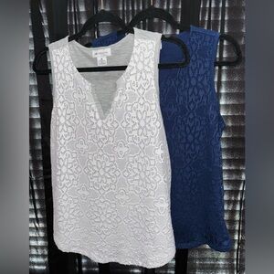 Bundle Liz Claiborne Sleeveless Lace Detail Blouses